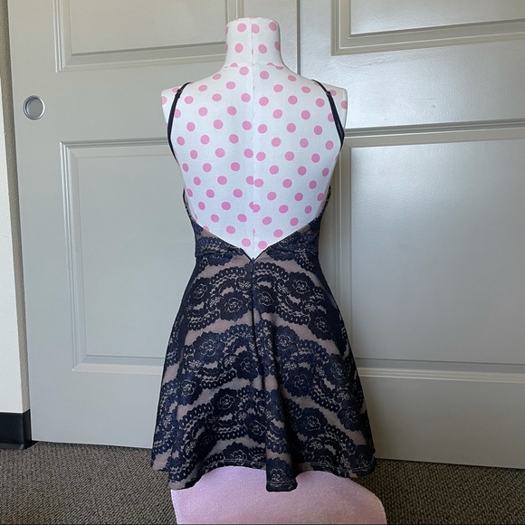 Angl Blue Lace Dress - Picture 3 of 4